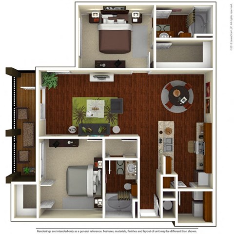 2x2 A 1094 sq.ft (Lounge)